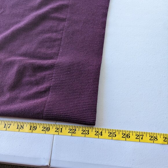 L.L. Bean cotton and cashmere purple sweater - Picture 7 of 11